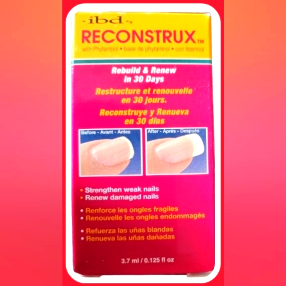 IBD Reconstrux-.125 FL oz-Nail Growth for Damaged Nail-NIB